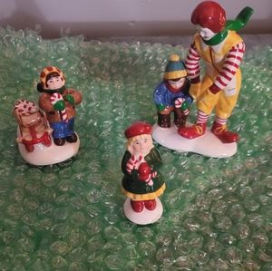 56 Snow Village KIDS,CANDY CANES...& RONALD MCDONALD 54926